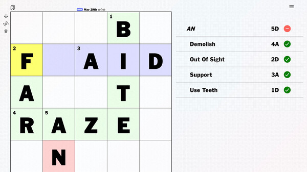 CrossAbout: Crosswords in Reverse (300★) screenshot 4