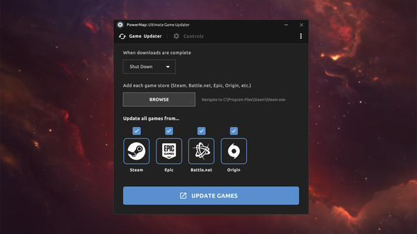 PowerNap: Ultimate Game Updater screenshot 1