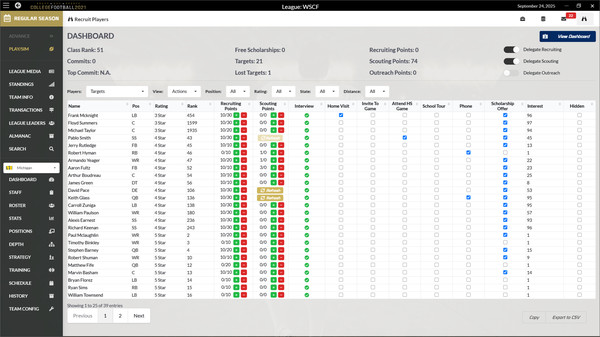 Draft Day Sports: College Football 2021 screenshot 2