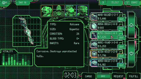 Space Warlord Organ Trading Simulator screenshot 1