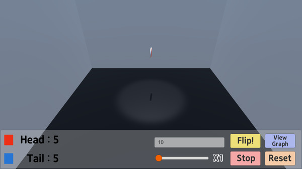 Coin Flipping Simulator for Probability and Statistics screenshot 3