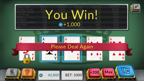 Four Kings: Video Poker screenshot 3