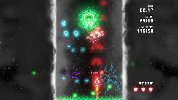 Neon Ships: The Type'em Up Shooter screenshot 1