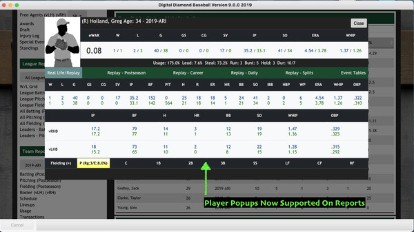 Digital Diamond Baseball V9 screenshot 8