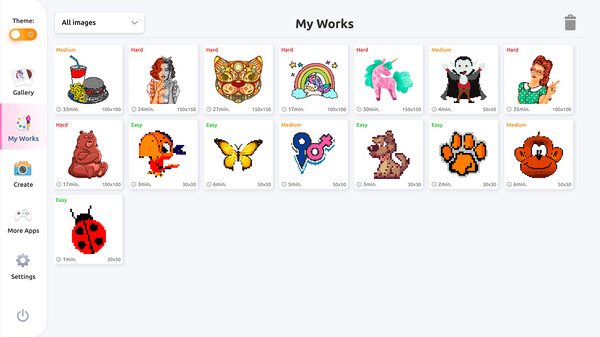 Pixel Art Coloring Book screenshot 1