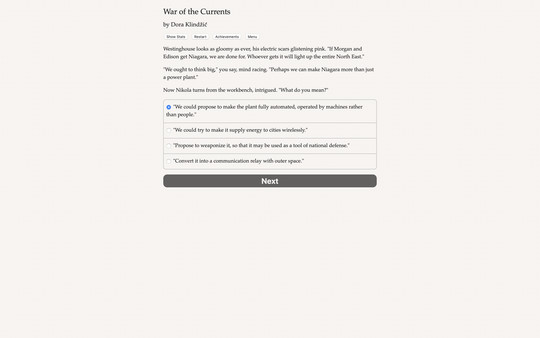 Nikola Tesla: War of the Currents screenshot 4