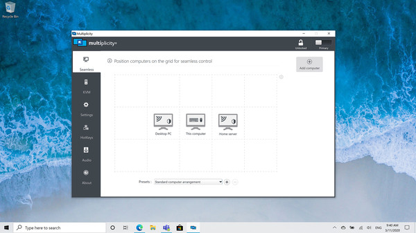 Multiplicity 3 KVM screenshot 2