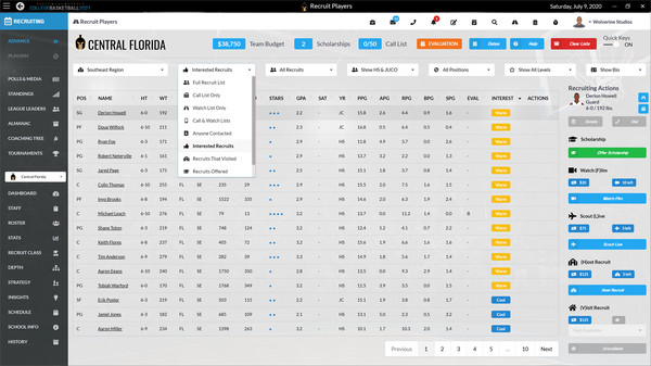Draft Day Sports: College Basketball 2021 screenshot 9