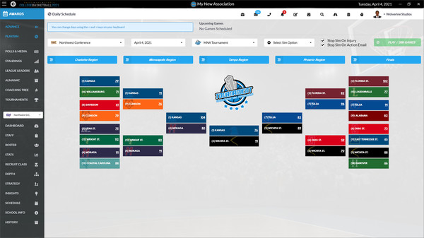 Draft Day Sports: College Basketball 2021 screenshot 6