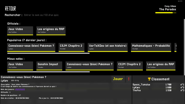 AnotherQuizzGame screenshot 3