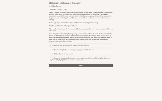 Cliffhanger: Challenger of Tomorrow screenshot 1