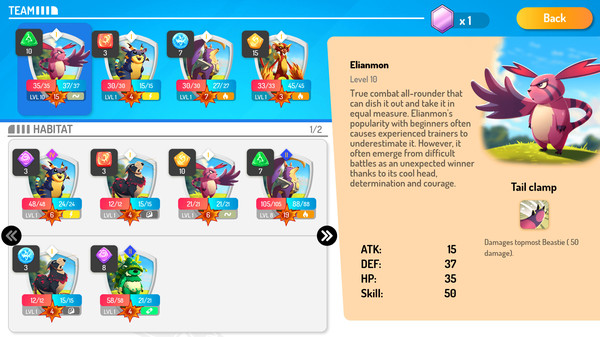 Beasties - Monster Trainer Puzzle RPG screenshot 7