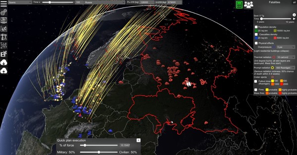 Nuclear War Simulator screenshot 1