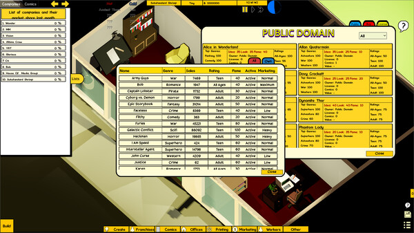 Comic Company Manager screenshot 2