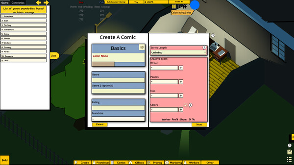 Comic Company Manager screenshot 3