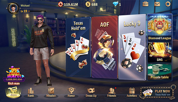 Hi Poker 3D:Texas Holdem screenshot 1