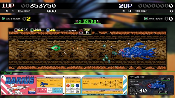 Darius Cozmic Collection Arcade screenshot 1