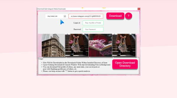 Charisma X: Bulk Instagram Media Downloader screenshot 1