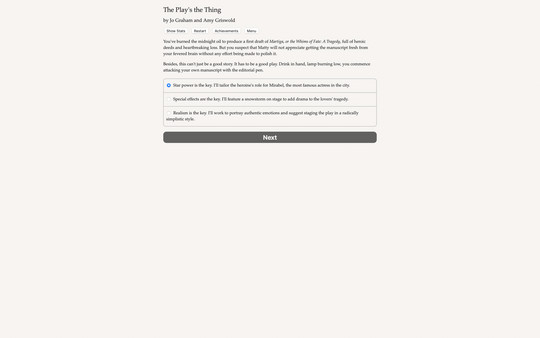 The Play's the Thing screenshot 0