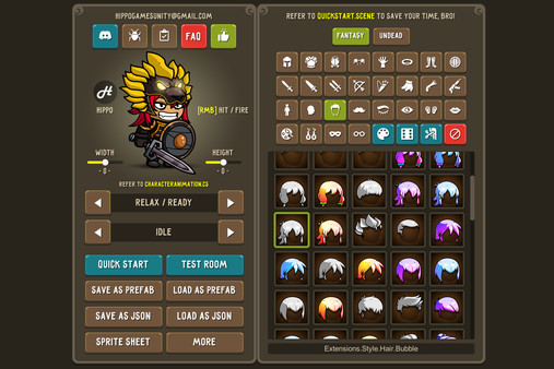Fantasy Heroes: Character Editor & Sprite Sheet Maker screenshot 3