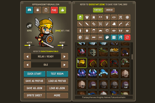 Fantasy Heroes: Character Editor & Sprite Sheet Maker screenshot 0