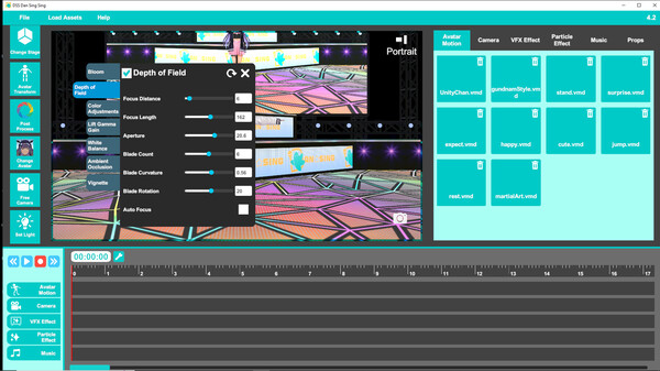 Dan Sing Sing AMV Maker for Vroid VRM and MMD screenshot 4