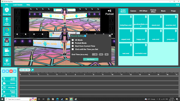 Dan Sing Sing AMV Maker for Vroid VRM and MMD screenshot 5