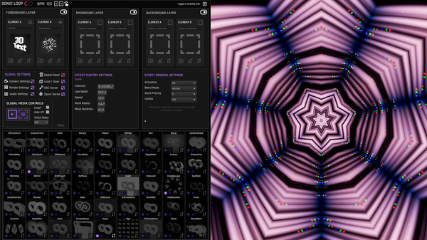 SonicLoop - Realtime VJ content creator for streaming, music videos and live performance screenshot 4