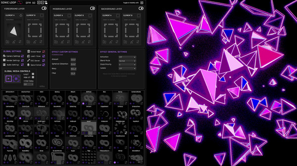SonicLoop - Realtime VJ content creator for streaming, music videos and live performance screenshot 6
