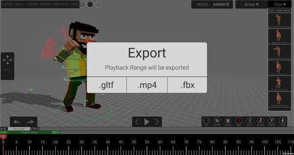Anima Toon :3D Voxel Character Animation screenshot 11