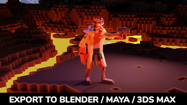 Anima Toon :3D Voxel Character Animation screenshot 8