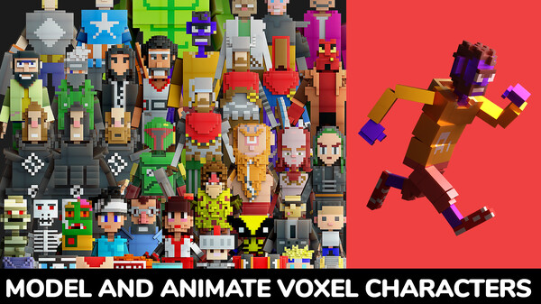 Anima Toon :3D Voxel Character Animation screenshot 1