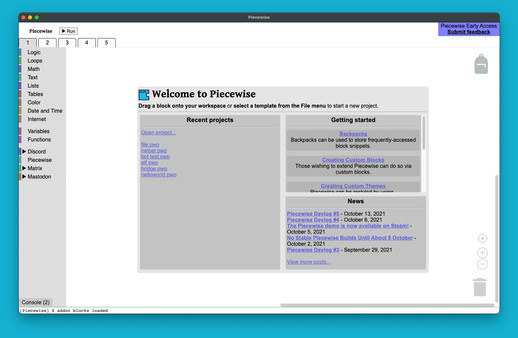Piecewise: build chat bots with blocks screenshot 5