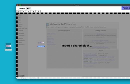 Piecewise: build chat bots with blocks screenshot 3