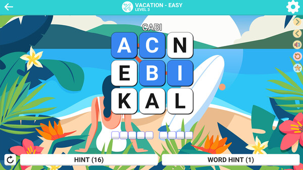 Square Word: Summer Edition☀️ screenshot 1