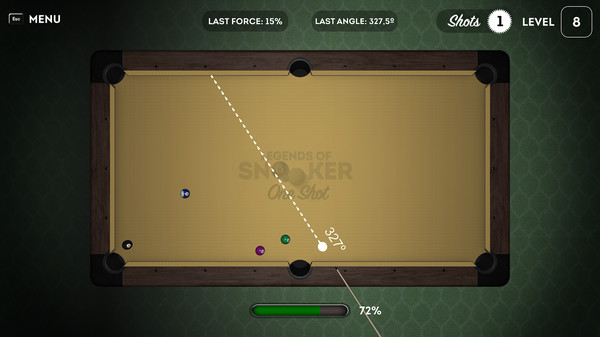 Legends of Snooker: One Shot screenshot 1