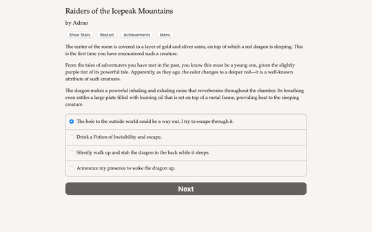 Raiders of the Icepeak Mountains screenshot 1