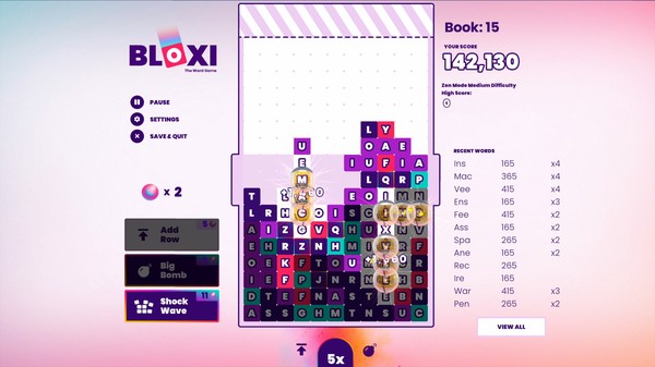 Bloxi: The Word Game screenshot 2