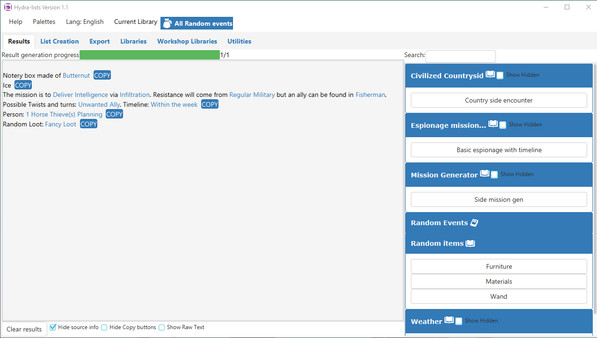 Hydra Lists: Roll Table Maker screenshot 8