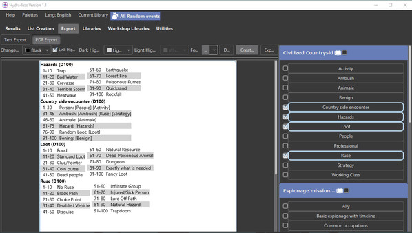 Hydra Lists: Roll Table Maker screenshot 4