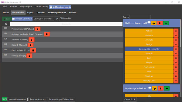 Hydra Lists: Roll Table Maker screenshot 2
