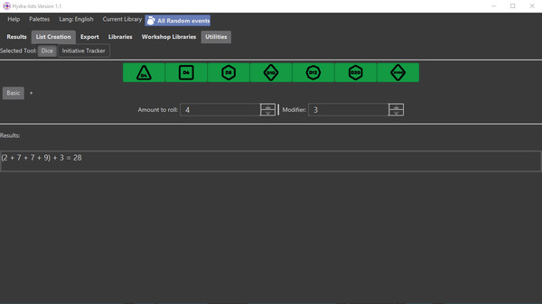 Hydra Lists: Roll Table Maker screenshot 5
