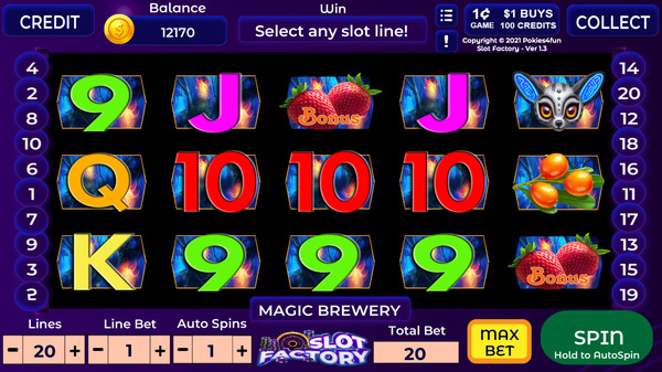 Slot Factory Create and Play - Magic Brewery screenshot 1