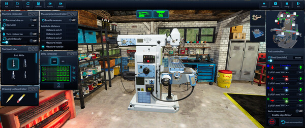 Milling machine simulator screenshot 2