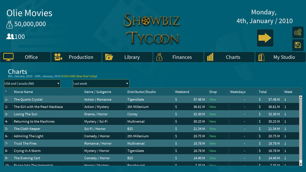 Showbiz Tycoon screenshot 2