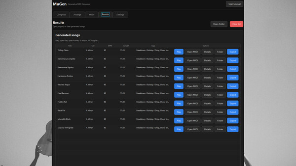 MuGen - The Music Generator screenshot 2
