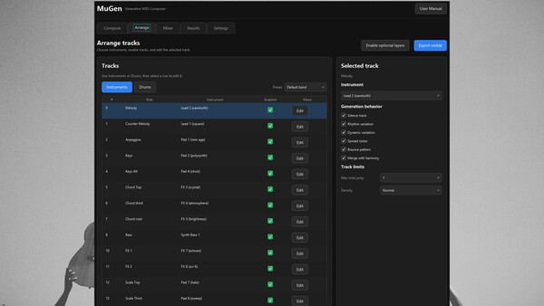 MuGen - The Music Generator screenshot 1