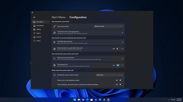 Start11 screenshot 8