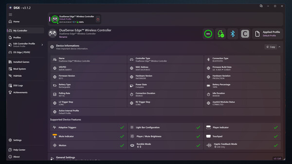 DSX screenshot 2