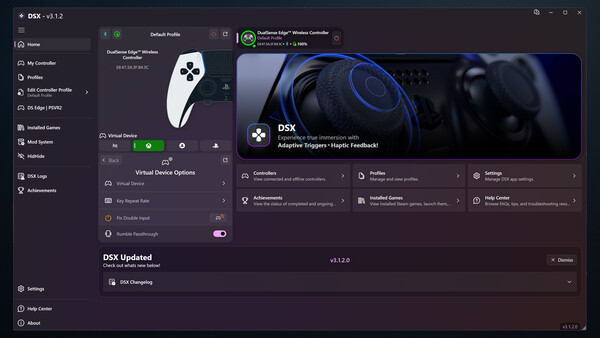 DSX screenshot 1